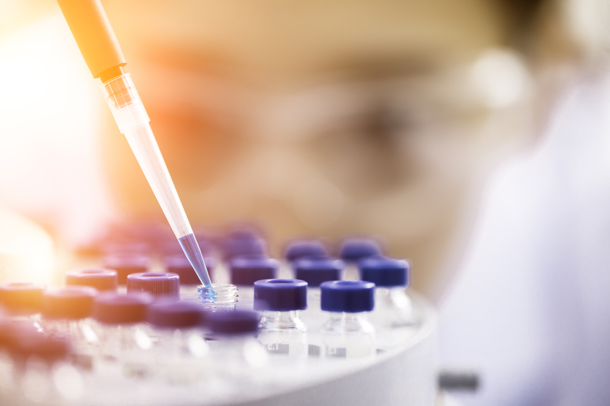 Female chemist at work in laboratory